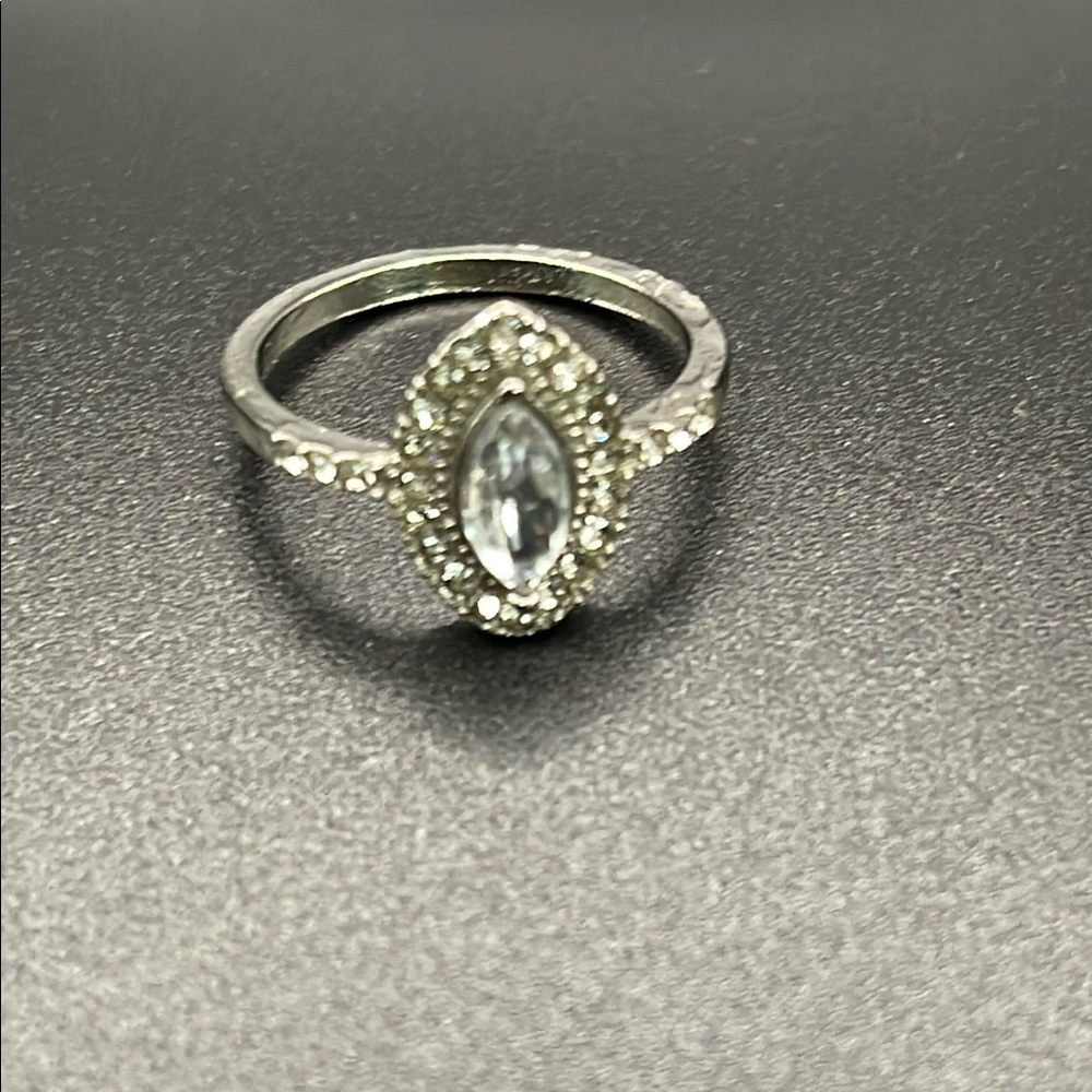 Silver Marquise Ring